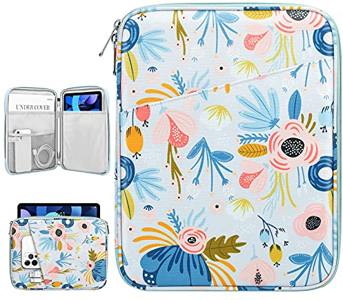 Dadanism 9-11 Pouces Tablette Housse Pochette pour iPad 10é Gén 10,9, iPad (A16) 11, iPad Air/Pro 11, iPad 9/8/7é Gén 10,2, iPad Air 5/4 10,9, Galaxy Tab A9+ 11/S9 FE,Tab M11 11, Bleu d'été
