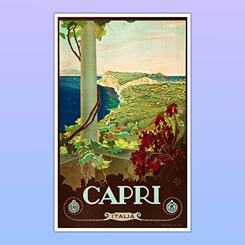 Kunstdruck Capri Italia Mare - 50 x 80 cm