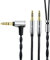 OKCSC WT,Cable de auriculares macho a doble de 4.4 mm macho de 3.5 mm para Sony NW-ZX300A/ZX505WM1Z/FiiO M11 Plus, HE400SE, HE-400i de 3.9 pies