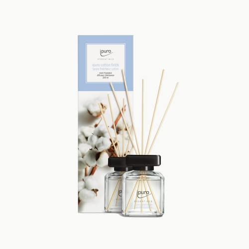 ipuro - erfrischender ipuro cotton fields Raumduft - dezenter Raumerfrischer mit pudrigen Vanille Noten - stilvoller Lufterfrischer in der Wohnung für ein puristisches Dufterlebnis 200 ml