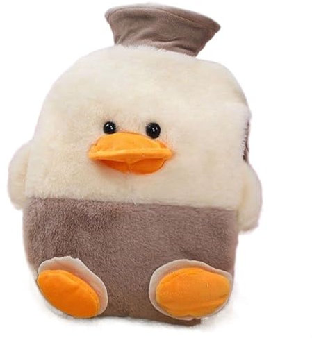 1 X 1000Ml Hot Water Bottles with Cover, Cartoon Duck Plush Soft Hot Water Bottle Cute Children Removeable & Washable Bottle Cover Hot Water Bag Hand Warmer with Pure Plush