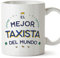 MUGFFINS Tazas para TAXISTA hombre - En Español - Mejor del Mundo - 11 oz / 330 ml - Regalo original y divertido