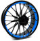 Set di 18 adesivi per cerchioni, per moto, auto, set completo di adesivi per cerchioni da 15, 16, 17, 18, 19, MR020 (06 blu)