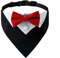 Hunde-Smoking-Fliege, formelles Hund Smoking Bandana Halsband, verstellbares Hunde Smokinghalstuch mit Fliege für Hunde und Katzen