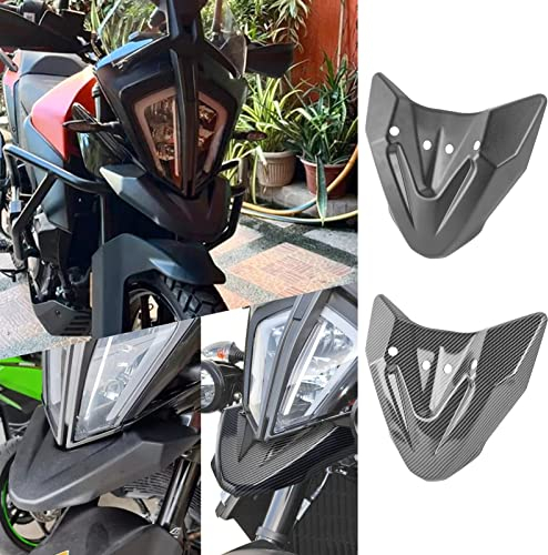 Motorrad-Scheinwerfer-Vorderrad-Kotflügel, Schnabelverlängerung, Nasenkegelschutz, Verlängerungsabdeckung für K.T.M 390 ADV 390 ADV 2019–2023, 790 ADV 790 Adventure 2019–2021 (Schwarz)