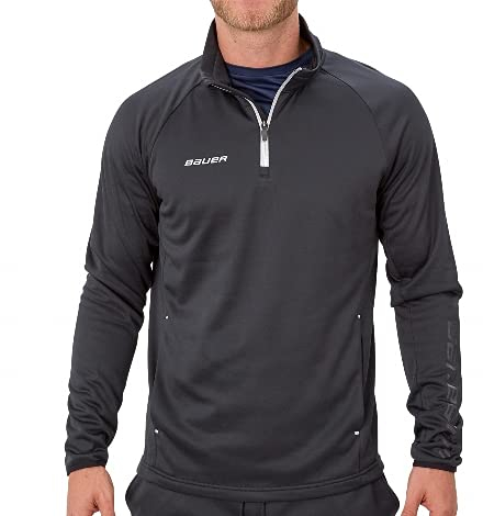 Bauer Fleece 1/4 Zip TOP Vapor - SCHWARZ - SR (S)