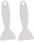 Jitnga Pack of 2 Portable Plastic Ice Scraper De-Icer for Fridge and Freezer 13.5 cm / 5.3 Inches (White)