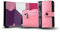 SLim Porta Carte di Credito Schermato Portafoglio Uomo Rfid Portatessere Anticlonazione Donna Portacarte Uomo (Rosa Multicolor, Con Zip)