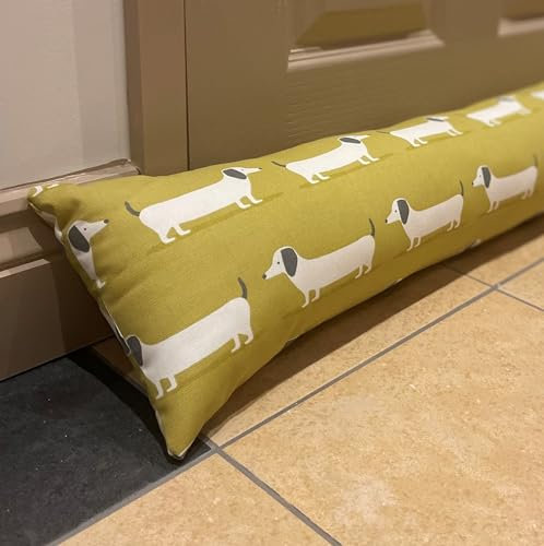 Snugglemore Draught Excluder Fabric Cotton Door Window Draught Cushion Guard Animal Prints (Sausage)