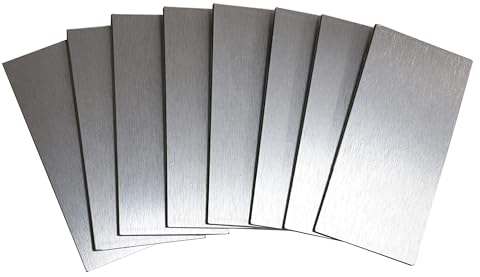 32-teilige Backsplash-Fliesen, Wandsticker, selbstklebende Aluminium-Wandpaneele, für Küche, Wohnzimmer, Schlafzimmer (32, Silber gebürstet)