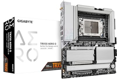 GIGABYTE TRX50 Aero D (sTR5/ AMD/ TRX50/ E-ATX/ DDR5/ PCIe 5.0 M.2/ PCIe 5.0/ USB4 Type-C/Wi-Fi 7/Marvell 10GbE/Placa Madre)