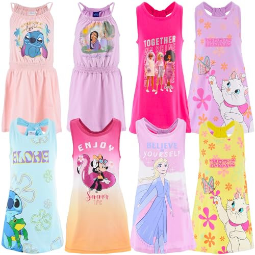 Characters Cartoons - Bambina - Copri Costume Personaggi Cartoni Animati Abito Vestito 100% Cotone - Licenza Ufficiale [1094 Minnie Fucsia - 3 Anni]