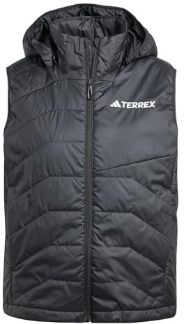 adidas Women's Terrex Multi CLIMAWARM Insulated Hooded Vest, Black, XL