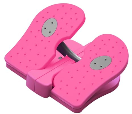 Amagogo Mimi Fußsteppermaschine unter dem Schreibtisch, Pedal-Fitnessgerät, Trainings-Treppenstepper, Fitness-Stepper für zu Hause unter dem Tisch, Rose Rot