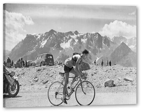 Poster mit französischem Radrennen, Vintage-Fotografie, Leinwandkunst, Leinwandbild, Fahrrad-Sport, Fotodrucke, Wandkunst, Bild, Wohnzimmer, Heimdekoration, Radrennen Poster 1, 40,6 x 61 cm gerahmt)