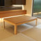 Generic Japanischer Kotatsu Fußwärmer, beheizter Tisch, 120 cm, rechteckig, Holz, Wohnzimmer, 3–4 Personen (natürliche Farbe), KT120-1