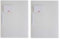 Brunnen | 2 Schnellhefter FACT! pp (2er Set weiß/transparent) (A4, transluzent, mit Namensschild, Einstecktasche, Dokumentenmappe, Schulsachen, Fächermappe, Hefter, Organisator, A4 Folder)