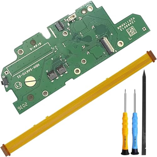 ZHUROUPU Left Mini for Joy-Con Buttons Board PCB Motherboard HDH-SAKYO-01 for Switch Lite,L Button key Ribbon Flex Cable Replacement for Switch Lite HDH-001/(-01)/(-02) Left Handle with Repair Tools
