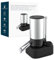 KITCHENDAO Rechargeable Electric Wine Aerator Dispenser and Wine Saver Pump, Built-in Sound Indicator, Automatic Wine Pourer with USB-C Cable, Storage Base and 2 Stoppers,Idea Gift for Wine Lovers