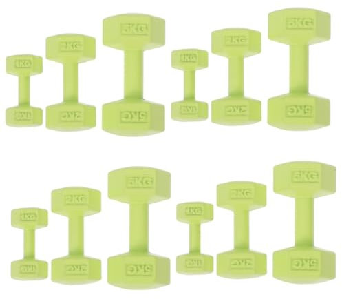 UPKOCH 12pcs Mini Dumbbell for Dollhouse Tiny Fitness Accessories Fresh for Bedroom Living Room Kitchen Decor