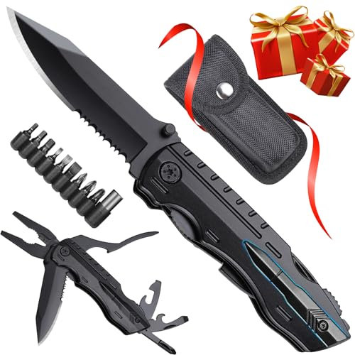 Geschenke für Männer Er Papa, Weihnachtsgeschenke für Männer, Outdoor Multitool Geschenke für Männer Papa Ehemann, Adventskalender Füllung für Weihnachten, Weihnachten Geburtstag Vatertag Geschenke