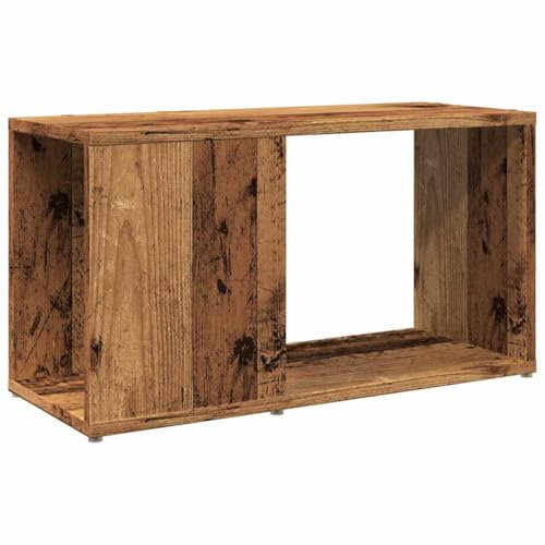vidaXL TV-Schrank Altholz-Optik 60x24x32 cm Holzwerkstoff, TV-Möbel, TV-Board, TV-Sideboard, TV-Ständer, TV-Bank, Fernsehschrank, Fernsehtisch
