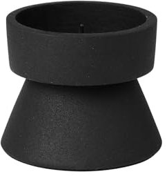 broste Copenhagen Anker Leuchter, schwarz, 7cm