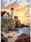MXJSUA Faro del Mar Diamond Painting, Pintura Diamante Kit Manualidades Adultos, Diamond Painting Adultos Dibujos con Diamantes para la Decoración de la Pared del Hogar 30x40 cm