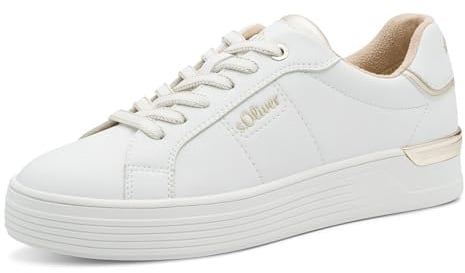s.Oliver Damen Sneaker flach Low Top Elegant