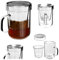 KADAX Teeglas mit Sieb und Deckel, 420ml, Teetasse aus Glas, Teebecher für losen Tee, Tasse mit Teesieb und Henkel, Glastasse mit Siebeinsatz, Teezubehör