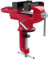 Nuovoware Schraubstock 70 mm, 360° Drehbar Universal Tischschraubstock Tragbar Bankklemme mit Amboss und Achse Fixieren von Werkstück für Holzbearbeitung Metallbearbeitung Schneidleitung, Rot