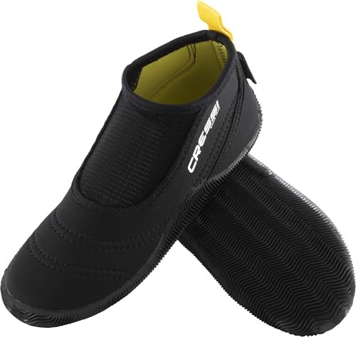CRESSI Aquatrek Boots Black XL (EU 44/45) - Bequemer Wasserschuh für den Einsatz im Meer, Schwarz, XL-EU 44/45, Erwachsene