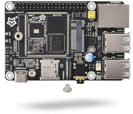 LUCKFOX Pico Pi B - Linux Development Board, 0.5TOPS NPU, 8GB eMMC, Suitable for Embedded Application Development, Without 4G/Wireless Module