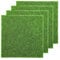 Wanmu 4 Pcs Fake Grass Decor for Crafts, Artificial Fairy Garden Grass Moss, 6 x 6 Inches Fake Turf Accessories for Dollhouse Ornament DIY Decoration Projects, Miniature Garden, Diorama Supplies