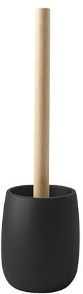 Spirella Escobilla de baño Sven de poliresina (10 x 35 cm), Limpieza eficaz, diseño Moderno y Acabado Elegante, fácil de Limpiar, Robusta y fiable, Color Negro Mate.