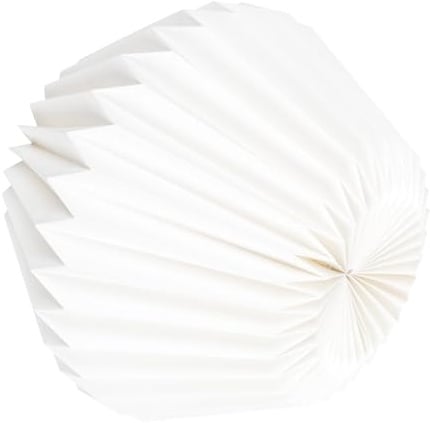 Pantalla Beige de Colgante Decorativa Lámpara Plegable de Papel | Montaje Sencillo, Casquillo E27 Incluido, Estilo Moderno para Café, Obsequio de Inauguración, Interior