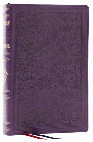RSV Personal Size Bible with Cross References, Purple Leathersoft, Thumb Indexed, (Sovereign Collection)