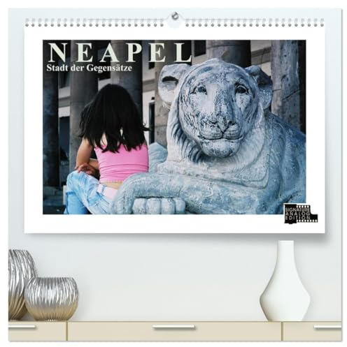 Neapel - Stadt der Gegensätze (hochwertiger Premium Wandkalender 2026 DIN A2 quer), Kunstdruck in Hochglanz: Analoge Fotografie. Eine Burg am Hafen, ... Sicht auf den Golf: Neapel! (CALVENDO Orte)
