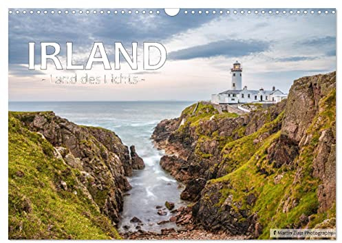 Irland, Land des Lichts (Wandkalender 2024 DIN A3 quer), CALVENDO Monatskalender: Eine Reise auf die Grüne Insel: schroffe Küste, wildes Meer und malerische Landschaften.. (CALVENDO Orte)