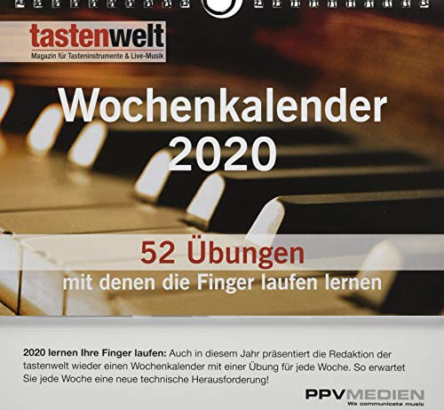 Tastenwelt Wochenkalender 2020: Fitness für die Finger