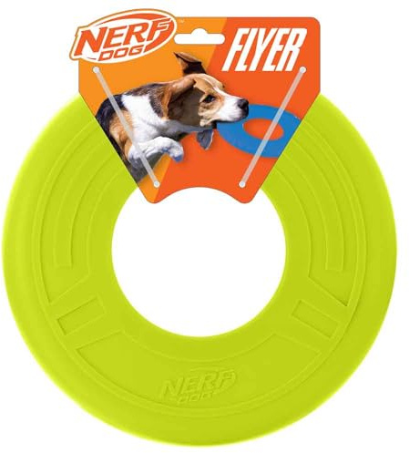 Nerf Dog 10in Atomic Flyer - Green