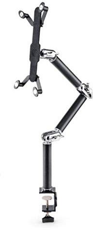 System-S Universal Schwanenhals Tisch Halterung Halter 3-Gelenkiger Haltearm für Tablet Pc's eBook Reader in Schwarz, 56919957