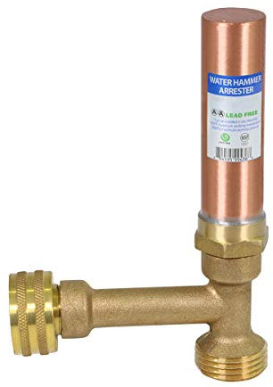 Everflow Supplies HAWM0034-NL Hose Bib Hammer Arrestor, Copper, 0.75 Inch
