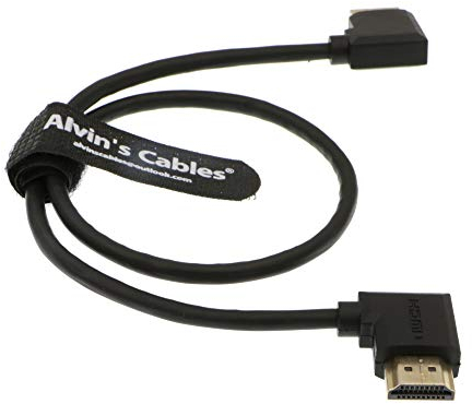 Alvin's Cables Z CAM E2 L Forma HDMI Cable ángulo Recto a ángulo Recto Ethernet de Alta Velocidad para Portkeys BM5 Monitor 50CM