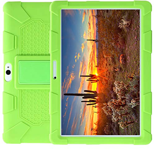 AKNICI 10.1 Zoll Silikon Hülle für TOSCIDO K108 X104 X109/LNMBBS 10/Qimaoo 10/Padgene 10/BEISTA X101/ACEPAD A121 A140 A12G/Dragon Touch K10 Max10/Haehne 10,1/ALLDOCUBE iPlay10 Pro/TYD-108 - Grün