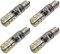 Ruiandsion 4 Stück E10 LED Lampen Weiß DC 6V 3014 24SMD LED Ersatzlampen Upgrade für Taschenlampen Scheinwerfer Taschenlampe