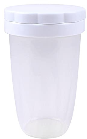 Puderzuckerstreuer Staubwedel Kunststoff Material Pulver Zuckerstreuer mit Deckelsieb für Zimt Zucker Pfeffer Pulver Kakao Backen Staubwedel Kunststoff