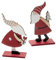 TOYANDONA 2 Stücke Weihnachtsmann Figur Holz Dekofigur Aufsteller Weihnachten Schriftzug Weihnachtstisch Deko Holzornamente Geschenk für Weihnachtsdekoration Wohnzimmer Xmas Winter Dekoration