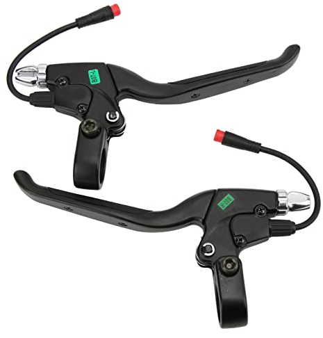 SUNGOOYUE 1Pair Electric Scooter Left Right Brake Lever, Aluminum Alloy Brake Handle with 2pin Waterproof Connector for KUGOO M4/M4 PRO 2 Wheel Electric Scooter