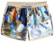 MaaMgic Short de Bain Homme Vintage - Maillot de Bain Homme Bermuda Séchage Rapide Doublure Confortable avec 3 Poches,Peinture Coloré,L